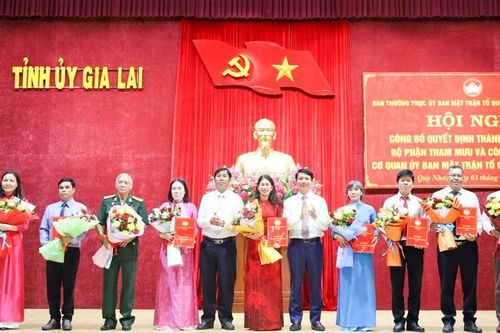 Gia Lai kiện toàn bộ máy Ủy ban MTTQ Việt Nam tỉnh