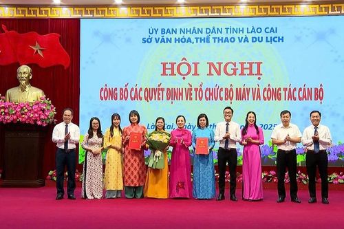 Sở Văn hóa - Thể thao và Du lịch công bố các quyết định về tổ chức bộ máy và công tác cán bộ