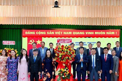 Đồng chí Lưu Văn Trung - Phó Bí thư Tỉnh ủy dự Lễ ra mắt Phường Xuân Trường - Đà Lạt