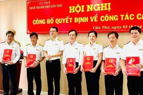 Danh sách lãnh đạo Thuế TP. Cần Thơ sau hợp nhất