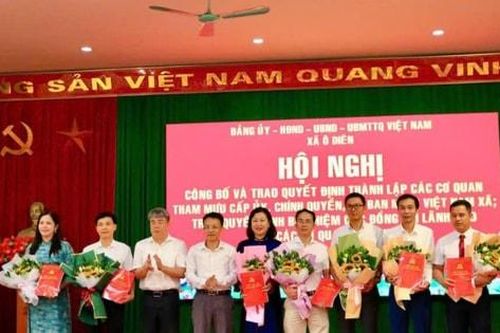 Xã Ô Diên: Cán bộ, đảng viên bắt tay ngay vào thực hiện nhiệm vụ