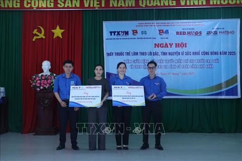 Thanh niên Thông tấn xã Việt Nam tình nguyện vì sức khỏe cộng đồng