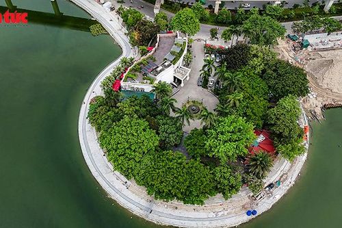 Cận cảnh bán đảo hồ Đống Đa làm sân chơi, vườn hoa
