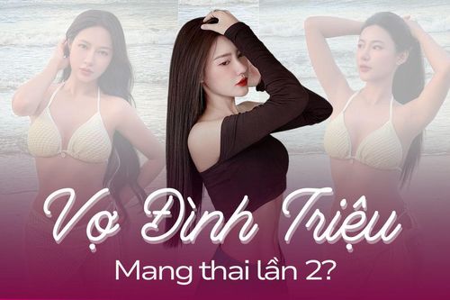 Vợ thủ môn Đình Triệu mang thai?