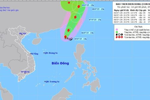 Cảnh báo bão mạnh trên Biển Đông, tàu thuyền cần chủ động phòng tránh