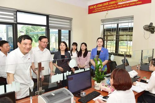 Đoàn ĐBQH tỉnh khảo sát vận hành mô hình chính quyền địa phương 2 cấp tại phường Bình Thuận