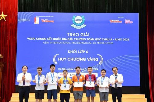 Vòng Chung kết Quốc gia AIMO 2025: 22 thí sinh được trao Huy chương Vàng cấp THCS