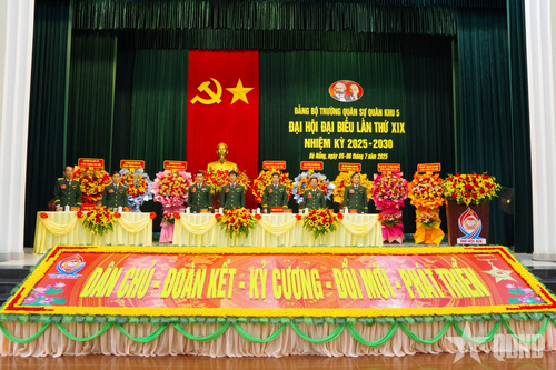 Đảng bộ Trường Quân sự Quân khu 5 tổ chức Đại hội đại biểu nhiệm kỳ 2025 - 2030