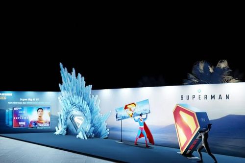 Samsung AI TV cực đại 98-100-115 inch hợp tác cùng DC Studios quảng bá 'bom tấn' Superman