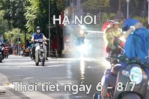 Hà Nội ngày có lúc nắng gắt, xen kẽ có mưa dông