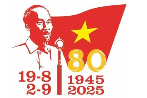 Mẫu logo chính thức cho các hoạt động kỷ niệm 80 năm Cách mạng Tháng Tám và Quốc khánh 2-9