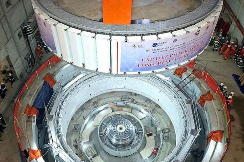 Hạ đặt Rotor dự án thủy điện Hòa Bình mở rộng