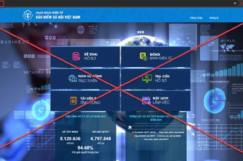 Cảnh báo website giả mạo Cổng Dịch vụ công trực tuyến Bảo hiểm xã hội Việt Nam