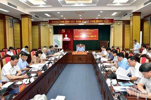 Ban Thường vụ Tỉnh ủy Tuyên Quang thành lập 22 đoàn kiểm tra các xã, phường