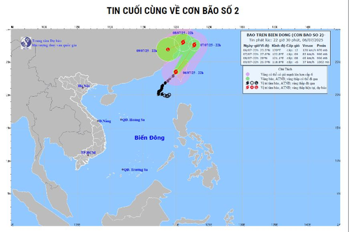 Tin cuối cùng về bão số 2: Bão không có khả năng quay lại Biển Đông