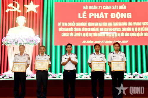 Hải đoàn 21, Vùng Cảnh sát biển 2 hoàn thành xuất sắc đợt thi đua đột kích 'Tiếp bước dưới cờ Đảng - Thi đua giành 5 nhất'