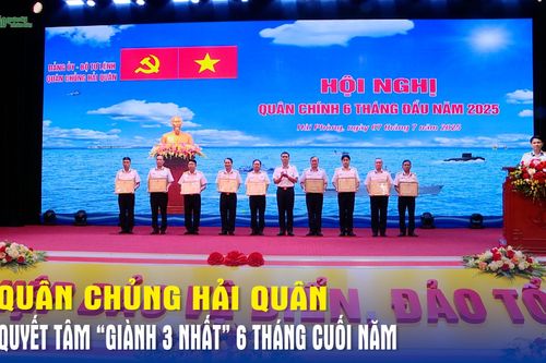 Quân chủng Hải quân quyết tâm 'giành 3 nhất' 6 tháng cuối năm