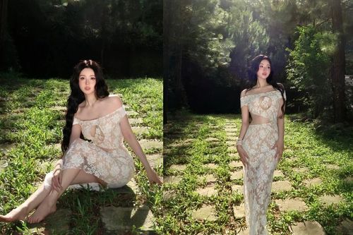 'Phú bà' Tâm Tít khoe giao diện tiên nữ mong manh, quyến rũ