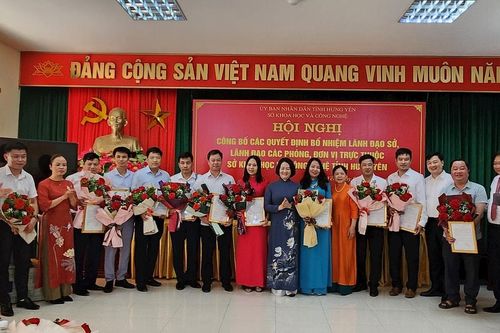 Hưng Yên: Sở Khoa học và Công nghệ tổ chức Hội nghị công bố các Quyết định về công tác cán bộ
