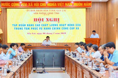 Gia Lai đẩy mạnh tập huấn hành chính công cấp xã theo mô hình chính quyền 2 cấp