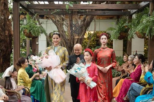 Á hậu Chuyển giới Minh Anh hóa 'nàng thơ' trong bộ sưu tập của Cao Minh Tiến