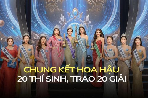 Một đêm 'nở rộ' 1 hoa hậu, 6 á hậu và 13 giải phụ: Ai thi cũng có phần!
