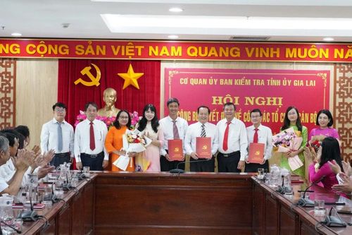 Ủy ban Kiểm tra Tỉnh ủy công bố các quyết định về tổ chức bộ máy và cán bộ