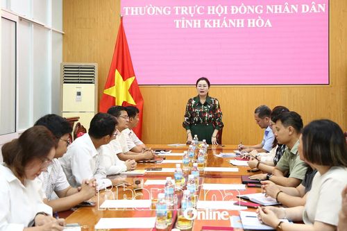 Phó Chủ tịch HĐND tỉnh Phạm Thị Xuân Trang làm việc với Văn phòng Đoàn Đại biểu Quốc hội và HĐND tỉnh