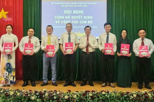 Sở Dân tộc và Tôn giáo TP.HCM bổ nhiệm 2 Phó Trưởng phòng Phật giáo