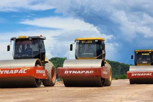 Tăng tốc đắp nền, nỗ lực đưa nút giao Trì Bình trên cao tốc Đà Nẵng - Quảng Ngãi về đích