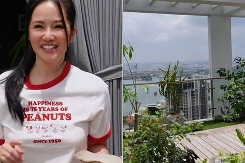 Khu vườn trên cao ở penthouse mới giúp Hồng Nhung 'chữa lành' sau biến cố, Diva khoái chí thu hoạch 'ngọc xanh'