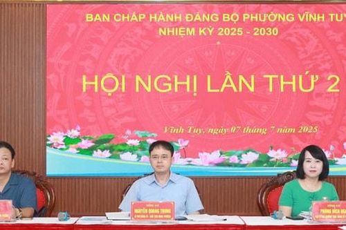 Phường Vĩnh Tuy: Đại hội đại biểu Đảng bộ lần thứ I dự kiến tổ chức trước ngày 31-8