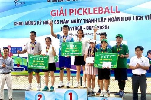 Giải Pickleball chào mừng 65 năm ngày thành lập ngành Du lịch Việt Nam