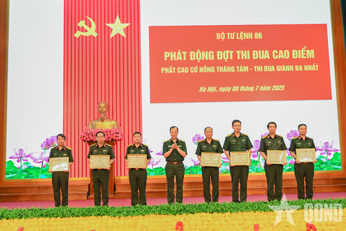 Bộ tư lệnh 86 tổ chức hội nghị quân chính 6 tháng đầu năm 2025