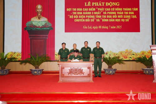 Ban Chỉ huy Bộ đội Biên phòng tỉnh Gia Lai phát động đợt thi đua cao điểm