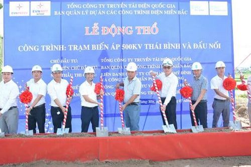 Thi công Dự án Trạm biến áp 500kV Thái Bình và đường dây đấu nối