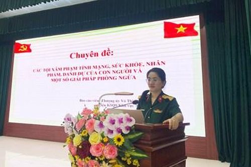 Viện kiểm sát Quân sự khu vực 72 phổ biến, giáo dục pháp luật tại Lữ đoàn 972