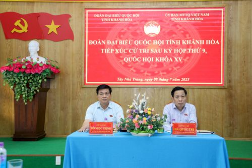 Đại biểu Quốc hội tỉnh Khánh Hòa tiếp xúc cử tri phường Tây Nha Trang