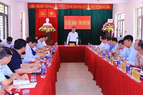 Bí thư Tỉnh ủy Đặng Xuân Phong làm việc với Đảng ủy xã Đức Nhàn