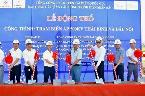 EVNNPT khởi công Dự án Trạm biến áp 500kV Thái Bình