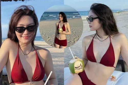 Hoa khôi bóng chuyền Việt Hương đăng ảnh nghỉ dưỡng