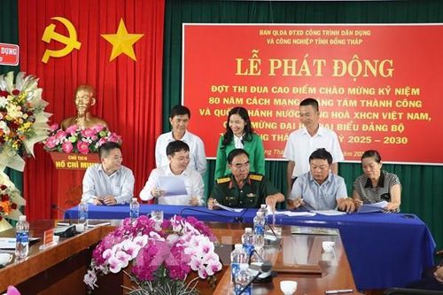 Phát động thi đua đẩy nhanh tiến độ thi công cao tốc Cao Lãnh – An Hữu