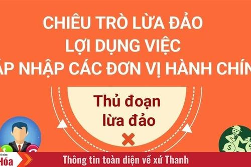 Chiêu trò lừa đảo lợi dụng việc sáp nhập các đơn vị hành chính