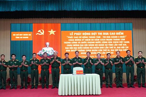 Bộ Chỉ huy Quân sự tỉnh An Giang phát động đợt thi đua cao điểm