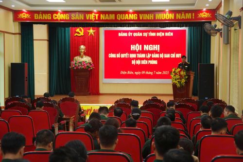 Công bố quyết định thành lập Đảng bộ Ban Chỉ huy Bộ đội Biên phòng