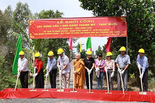 Xã Thanh Mỹ khởi công xây dựng cầu Kênh 1.000