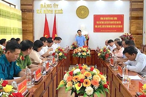 Phó Bí thư Tỉnh ủy Gia Lai Nguyễn Ngọc Lương kiểm tra tình hình hoạt động tại 2 xã Tây Sơn, Bình Khê