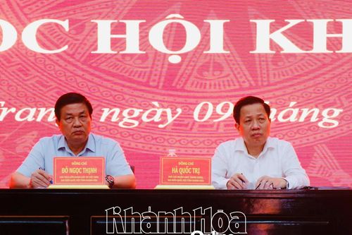 Đại biểu Quốc hội tỉnh Khánh Hòa tiếp xúc cử tri phường Nha Trang