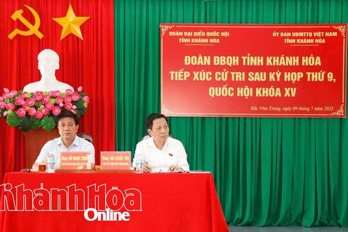 Đại biểu Quốc hội tỉnh Khánh Hòa tiếp xúc cử tri phường Bắc Nha Trang