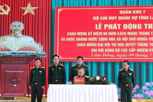 Bộ Chỉ huy Quân sự tỉnh phát động đợt thi đua cao điểm